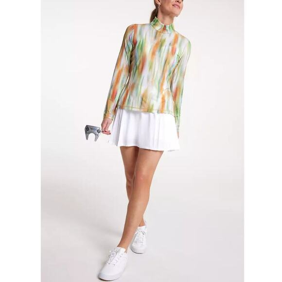 CALIA Women's Filtered Flora Multi Tissue Texture 1/4 Zip Golf Pullover Size M - Picture 3 of 7